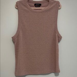 Reserved Mauve Ribbed Muscle Tee